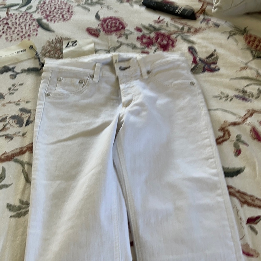 Rag and bone Blanc white skinny jeans NWT